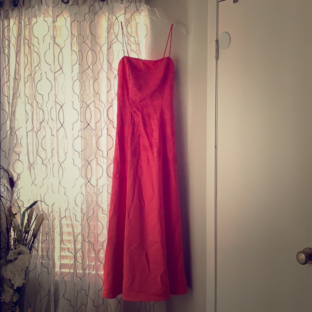 Coral Maria Bonita formal gown